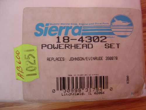 New sierra 18-4114 .020 over evinrude johnson piston &amp; rings kit omc20 387285