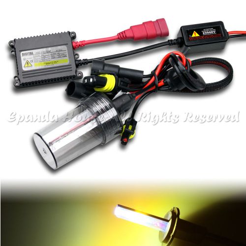 Motocycle 35w h11 h8 h9 slim case hid kit for low beam light ac 3000k jdm yellow