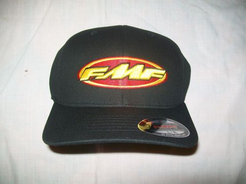 Bnwot&#039;s fmf racing big don mens black dirt bike flexfit hat/cap l/xl,fox,thor