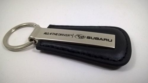 Genuine subaru leather  keychain / keyring