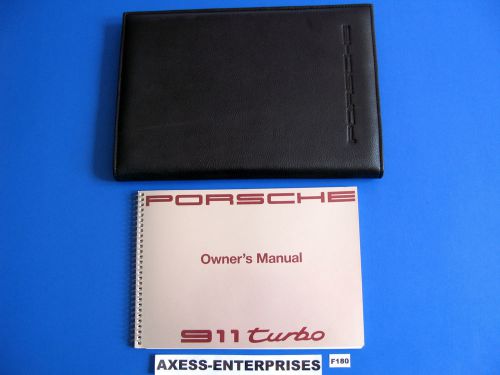 91 1991 porsche 964 911 turbo coupe owners drivers user manual book + pouch f180