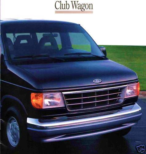 1992 ford club wagon brochure -xlt-chateau-super wagon