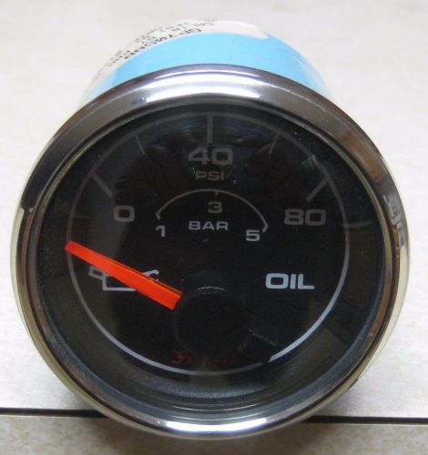 Faria competition w/ ss bezel &amp; orange pointer boat oil pressure gauge gp7058b