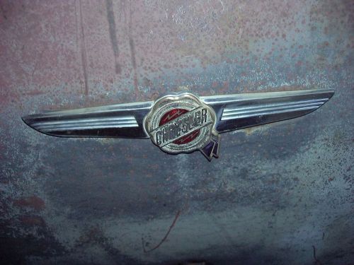 1938 chrysler desoto? dodge? trunk lid emblem