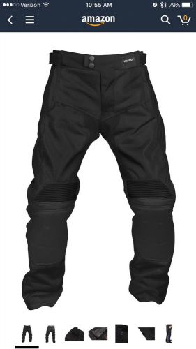 Pilot men&#039;s omni air mesh motorcycle over pants (black, large)