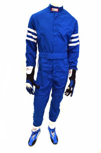 Rjs racing sfi 3-2a/1 new classic 1 pc suit youth 6/8 fire suit blue 200040321