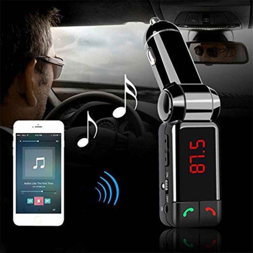 New 2 usb port car kit mp3 music player wireless bluetooth fm transmitter radio
