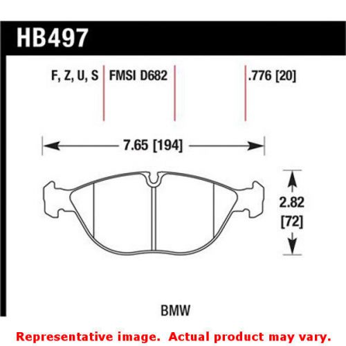 Hawk hb497f.776 hps brake pads fits:audi 2004 - 2005 tt quattro v6 3.2 position