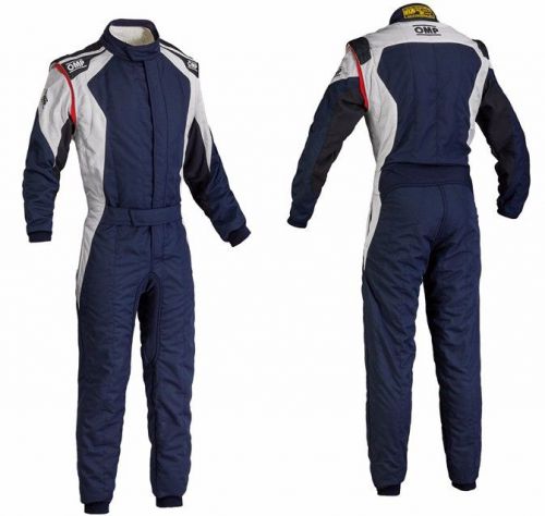 Omp first evo suit 2016 - navy blue/white, size 54 - fia rated