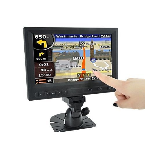 8 inch lcd touchscreen car monitor headrest/stand,av,vga,hdmi,car kit