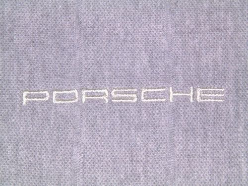 Porsche design 2003 nos grey 100% combed cotton polo. usa:size xl/euro xxl nib