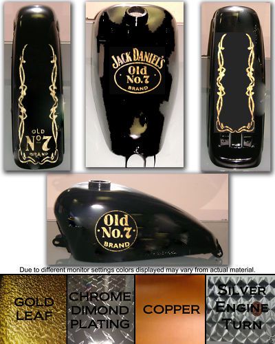 Harley davidson gas tank and fender decal set old no 7