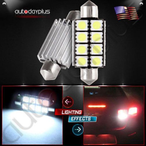 10x 31mm 8smd 5050 canbus error free led bulb license plate dome light 6428