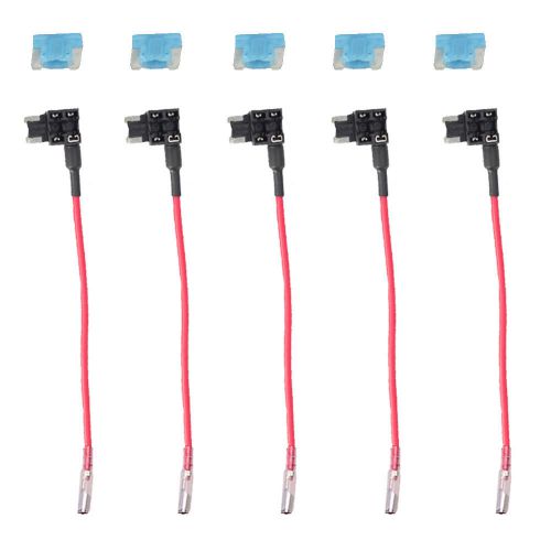 5pcs acn add-a-circuit low profile blade style fuse holder + 15a fuse at sales