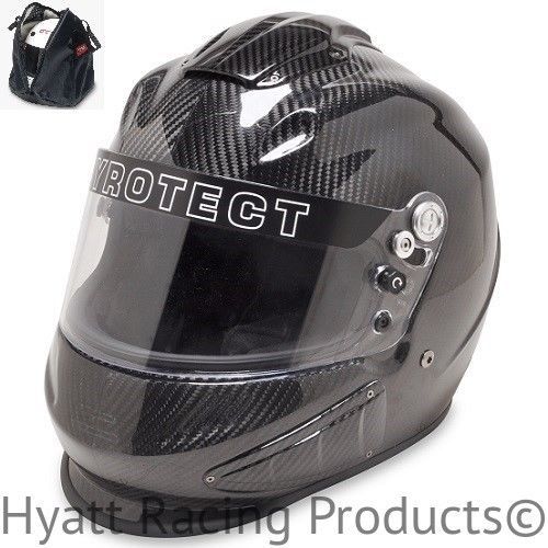 Pyrotect pro ultra tri-flow duckbill racing helmet sa2015 - all sizes / carbon