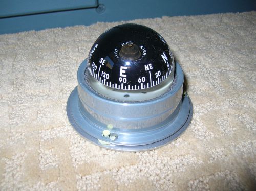 Sailing compass, airguide model 68 with quick release mounting plate. vintage