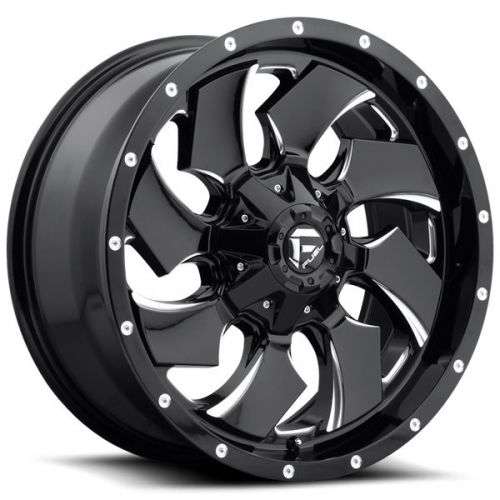 Fuel d574 cleaver 17x9 6x135/6x139.7 +20mm black/milled wheels rims