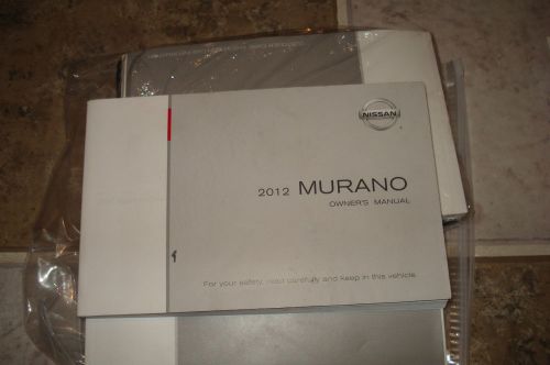 2012 nissan murano owners manual packet set &amp; case z51-d very nice