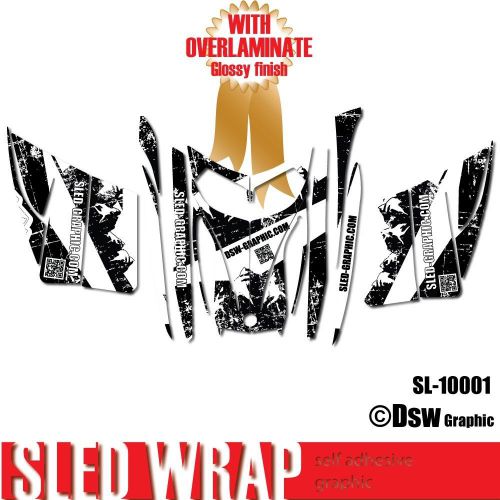 Sled-graphic sponsor wrap graphics kit ski-doo rev mxz snowmobile 03-07 sl10001