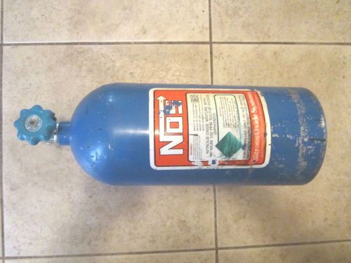 Nos 10 lb. capacity nitrous oxide bottle, hi flow valve, no reserve