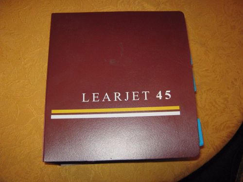 Bombardier lear jet 45 aircraft flight manual excellent condition must-see