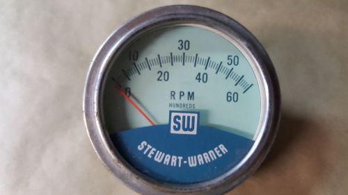 Stewart warner twin blue vintage tachometer
