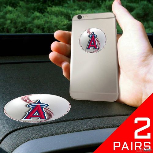 Fanmats - 2 pairs of mlb los angeles angels dashboard phone grips 13092