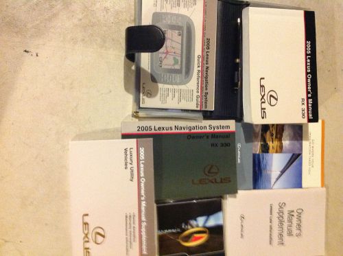 2005 lexus rx330 rx 330 factory owners manual set w case &amp; nav system book oem x