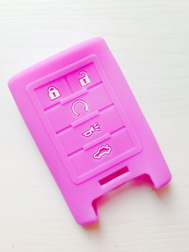 Purple silicone protective smart key sleeve protector fob skin cover keyless