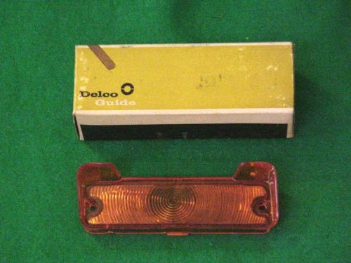 Nos 66 chevelle lh parking light lamp lens park lh amber delco guide ss 396