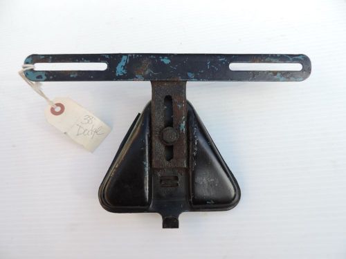 Vintage 1938 dodge rear license plate mount / bracket - original - rat rod