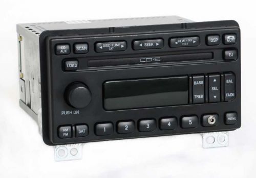 2004 ford explorer am fm radio 6 disc cd player w auxiliary input 4l2t-18c815-ce