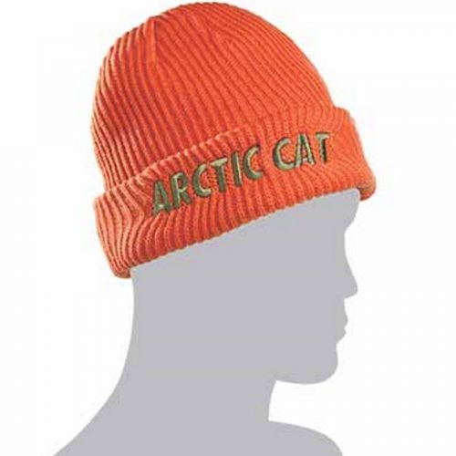 Arctic cat adult watchman beanie hat - orange with camouflage lining - 5253-161
