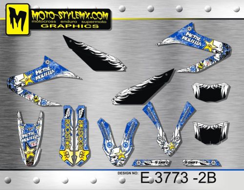 Yamaha wr 125 r&amp;x 2009 up to 2016 graphics decals kit stickers moto stylemx
