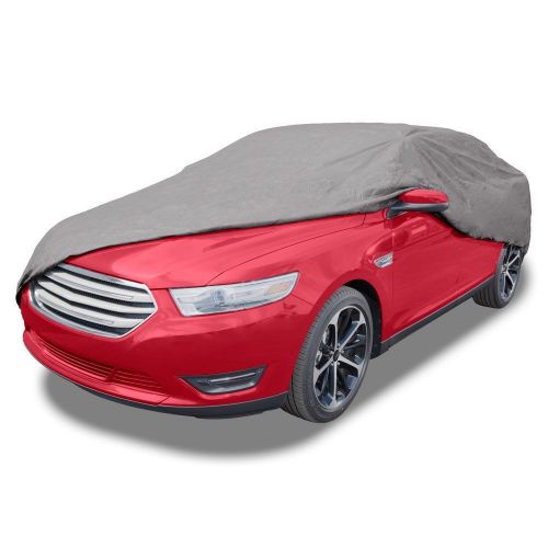 Budge lite car cover fits sedans up to 200 inches, b-3 - (polypropylene, gray)