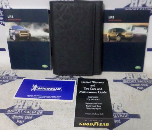 2005 land rover lr3 owners manual w/leather case, oem