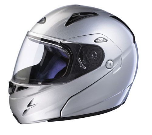 Zox nevado rn2 glossy silver med helmet