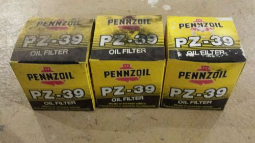 Vintage nos pennzoil pz-39 oil filters lot of 3