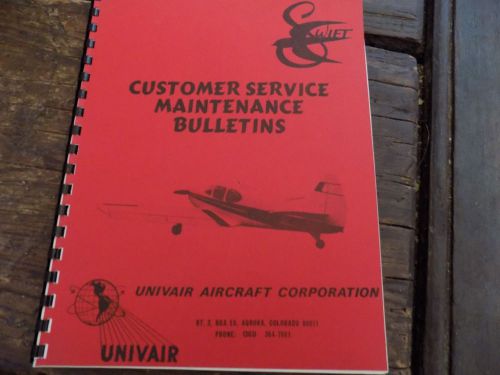 Globe swift 125, service maintenance bulletin, univair, very nice