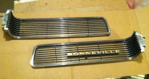 63 1963 pontiac bonneville chrome grilles pair catalina ventura grill 389 421