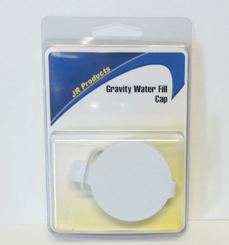 Universal one piece gravity water fill cap - white