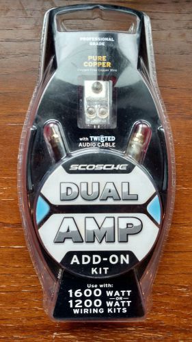 1600 or 1200 watt dual amp add-on wiring kit scosche kdadc 033991020351