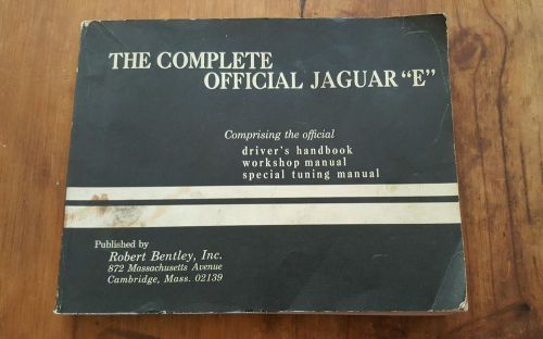 Jaguar e-type owner&#039;s manual