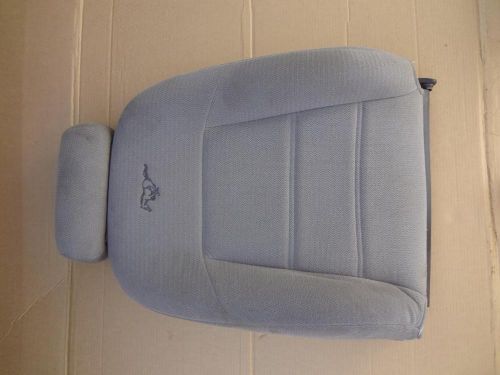 1999 - 2004 mustang ggrey cloth passenger seat top section #79