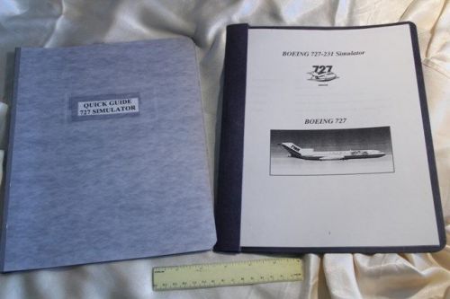 Boeing 727 simulator quick guide books