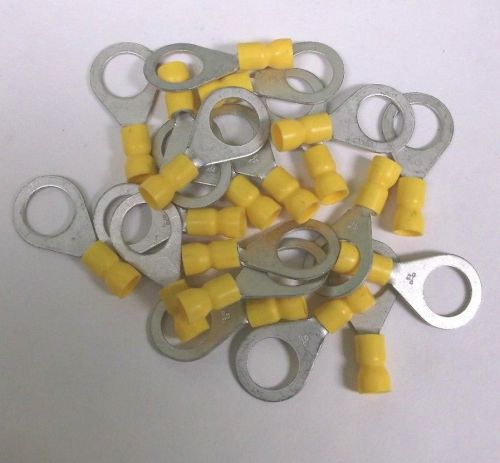 20 ancor large yellow 1/2&#034; ring end terminals for 12-10 ga. wire