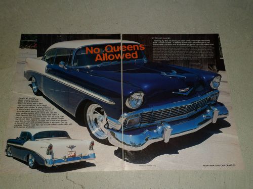 1956 chevrolet article / ad