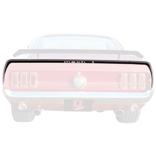 Graphic express #401-bk-r mustang mach 1 trunk lid stripes black 1969