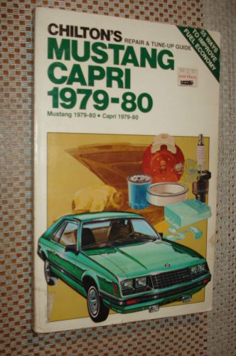 1979-1980 ford mustang mercury capri shop manual service book