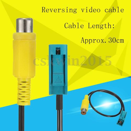 Rca fakra video adapter cable reversing camera dedicated connecting 30cm for car